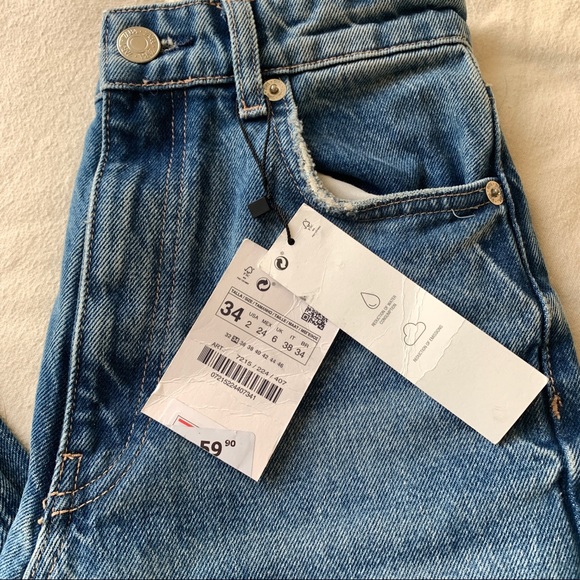 Zara High Waist Wide Leg Jeans - Picture 7 of 11
